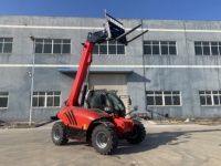 Chariot télescopique compact, capacité de charge de 2,5 tonnes, direction à crabe, pour entrepôt et chantier
