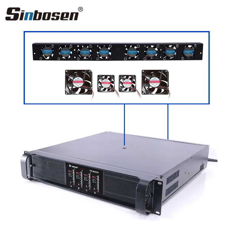 Sinbosen amplifier sumber daya DS-20Q, amplifier daya 5000 watt sub amplifier untuk konser