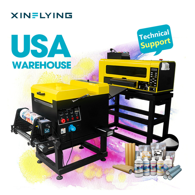 USA Warehouse A3 XP600 13 Inch DTF Printer Dual Heads Wholesale 30cm DTF Printer with Powder Shaker