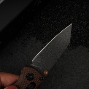 Cuchillo de Bolsillo Táctico BM290, Hoja de Acero Inoxidable con Punta Caída, Mango de Fibra de Nylon, Borde Recto, Pomo de Pulgar, Grado Industrial - Product Image 2