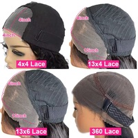 Pelucas de Cabello Humano Virgen Vietnamita con Ondas Suaves, Súper Doble Trama, con Frente de Encaje, de Alta Calidad, Sin Pegamento, para Mujeres Negras