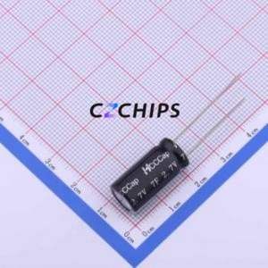 Supercondensateur 2.7V-7F, composant traversant (THT), P=5mm, condensateur 7F -10%~+30% 2.7V 25uA@72hrs - Product Image 1