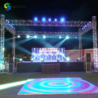 Perno de cúpula de armazón de espiga de exposición móvil de iluminación de aluminio hecho a medida techo de medio círculo redondo para armazón de escenario