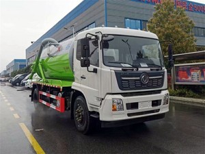 Camión de Vacío para Limpieza de Fosas Sépticas y Recolección de Aguas Residuales Dongfeng 4X2 de 12000 Litros, Directo de Fábrica - Product Image 2