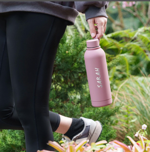 Bouteille d'eau isotherme en acier inoxydable personnalisée avec monogramme, nom <span class=keywords><strong>personnalisé</strong></span>, 17 oz, en plastique, avec paille, grande capacité, sport, gravée - Product Image 5