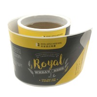 Impression personnalisée d'étiquettes autocollantes de bière de marque privée étiquettes en vinyle pour bouteilles en verre