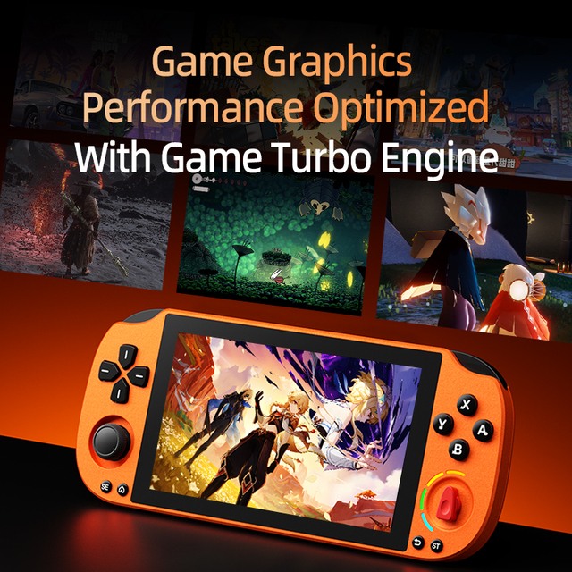 PSK5000 Retro Game Console Android 14 Wi-Fi Open Source Handheld Console 5-inch HD Screen Dual Joystick Portable Game Player