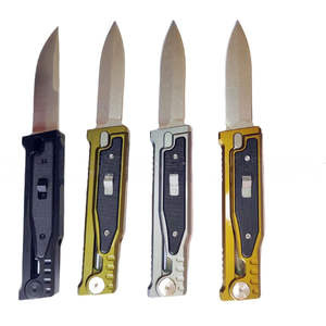 Cuchillo Plegable de Alta Calidad con Mecanismo de Gravedad, Mango de Aluminio, Acero D2, Portátil, para Camping, Cuchillo de Bolsillo Afilado - Product Image 6