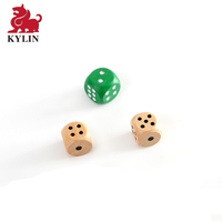 Ensemble de dés D&D en bois personnalisés à coins arrondis avec sac - Prix d'usine, durable et écologique pour jeux de rôle