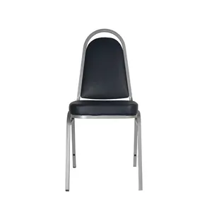 宴会椅金属银色黑色可堆叠和椅子白色轻质金属批发活动铝，用于带垫子的活动