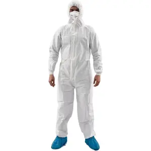 Junlong factory of Disposable hospital uniforms EN14126 coverall for wholesale