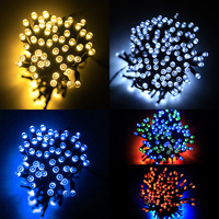 Guirlandes lumineuses solaires d'extérieur étanches IP65 avec fils en cuivre, lumières LED, éclairage décoratif de fête