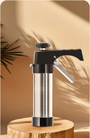 Facile à utiliser ménage Cookie Biscuit Maker gâteau outil Cookie presse pistolet en acier inoxydable de qualité alimentaire pour la cuisson cuisson