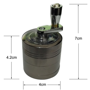 Grinder per Erbe in Lega di Zinco a 4 Parti, Mini Tritatabacco Multicolore con Logo Personalizzato, Accessori per Fumatori 2026 - Product Image 2