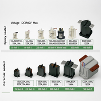 Kontaktor DC Tegangan Tinggi 200A 1000V Satu Fasa 2 Kutub untuk Kendaraan Industri Model EVD200E12DA4