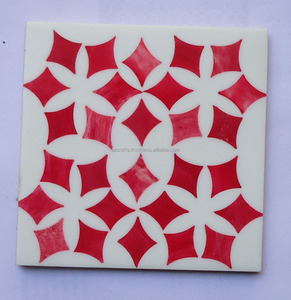 แผ่นรองจานเรซิ่นฝังสี่เหลี่ยมถาดรองแก้วดีไซน์สำหรับห้องครัวงานแต่งงานคริสต์มาสเบียร์รุ่นใหม่ - Product Image 5