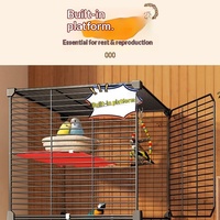 Fournitures pour animaux de compagnie en gros, cage à oiseaux, cage à perroquet, cage à oiseaux en métal, petite cage à perroquet, cage à canaris en acier, cage d'élevage pour oiseaux, facile à assembler
