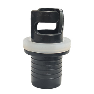 Adaptador de válvula de rosca para kayak y tabla de paddle surf, accesorio de PVC negro para embarcaciones inflables - Product Image 1