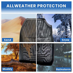 Tapetes para Auto Compatibles con <span class=keywords><strong>CRV</strong></span> 2017-2022, Ajuste Personalizado, TPE Negro, Protección Impermeable para Todo Clima, Revestimientos para el Piso - Product Image 6