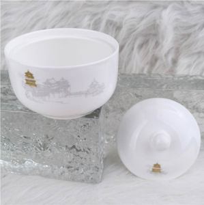 Juego de vajilla de porcelana china con estampado de paisajes, tazón de cerámica con tapa, vajilla para el hogar, para uso diario en restaurantes. - Product Image 2