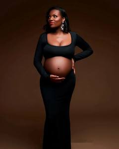 Vestidos <span class=keywords><strong>de</strong></span> maternidad <span class=keywords><strong>para</strong></span> sesión <span class=keywords><strong>de</strong></span> fotos Sexy recortada frente abierto sin espalda Maxi vestido boda fiesta fotografía mujeres embarazadas <span class=keywords><strong>ropa</strong></span> - Product Image 2