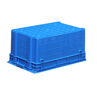 Boîte solide empilable en plastique Boîtes fourre-tout de stockage Panier pour viande Lait Oeuf Légumes Fruits Transport Multi-fonctionnel