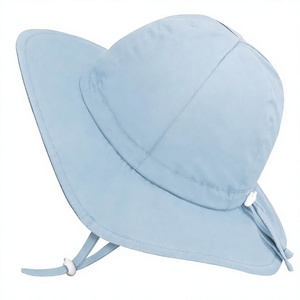 Sombrero de Playa de Verano Unisex de Algodón Sólido <span class=keywords><strong>Jan</strong></span> & Jul, Ajustable, con Decoración de Botones - Product Image 4