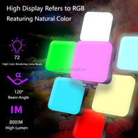 RGB Işık Mini LED Panel Kamera Lambası APP Akıllı Telefon Fotoğraf Video Fotoğrafçılık Dolgu Aydınlatması Youtube Tiktok Vlog için