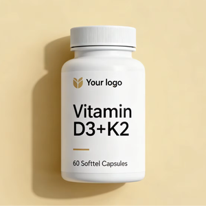 OEM <span class=keywords><strong>Vitamin</strong></span> <span class=keywords><strong>D3</strong></span>+K2 60 Kapsül Yetişkinler İçin Yumuşak Jel Kapsül - Product Image 1