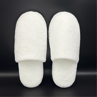 Chaussons jetables en polaire corail pour hôtel 7 étoiles, usage unique, haute qualité, pour salle de bain