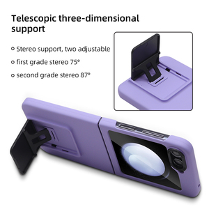 Matte TPU PC Polding Telefon abdeckung für Samsung Galaxy Z Flip 3 Handy hülle Z Flip 5 Hülle mit Ständer - Product Image 5