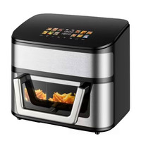 Friteuse à air numérique à écran tactile de grande taille 2200W, nouvelle vente chaude, four de grande capacité de 8 litres, friteuses à air numériques intelligentes avec fenêtre visuelle