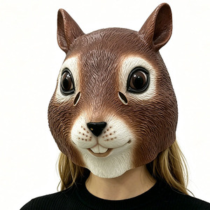Máscaras de Látex de Cara Completa de <span class=keywords><strong>Ardilla</strong></span>, Máscaras de Anime Retro para Halloween y Navidad, Diseño Aterrador y Divertido, Temática Clásica de Halloween - Product Image 1