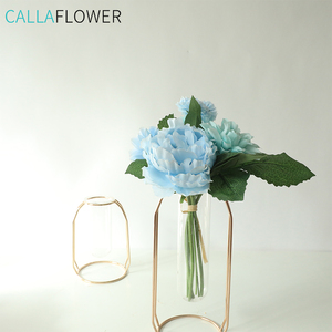 Wholesale Artificial <strong>Flowers</strong> Wedding Decoration Peony Dahlia Fabric <strong>Flowers</strong> Artificial - Product Image 3