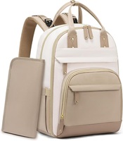 Sac à dos à couches grande capacité 30L avec 20 poches, porte-bouteilles isothermes, attaches pour poussette, matelas à langer, logo personnalisé