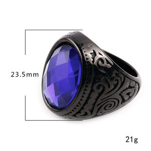 حلقات مقاومة للماء من الفولاذ المقاوم للصدأ hiphoop للرجال - Product Image 3