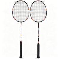 Raqueta de Bádminton Ligera 4U de Grafito de Carbono 100% Avanzado con Empuñadura de PU, Marco Aerodinámico y Junta en T Integrada para Juego Competitivo