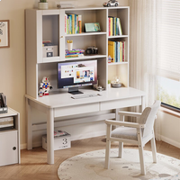 Bureau d'étude pour enfants en bois massif avec bibliothèque intégrée, table d'écriture pour enfants, ensemble de chaises réglables pour la chambre à coucher, vente en gros d'usine