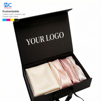 Boîte en papier pliante de luxe personnalisée pour l'emballage de chaussettes et de lingerie, boîte cadeau élégante à fermeture magnétique rigide, vente en gros pour les professionnels