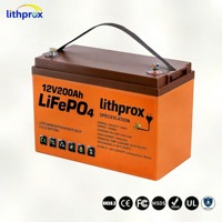 Batterie prismatique LFP 12V200AH pour fauteuil roulant électrique, pack de remplacement au plomb-acide sans entretien pour scooter de mobilité