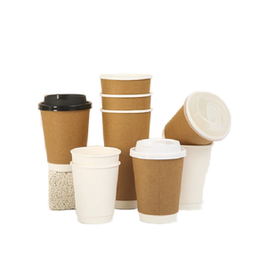 Disposable Paper Cups Solid Color Paper Cups Coffee Milk Paper Cup for Hot Drinking Party Supplies