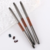 Pinceau professionnel double face pour nail art, manche en bois de santal, pour gel UV, extension et liner, outil de manucure pour les marchés américain et européen