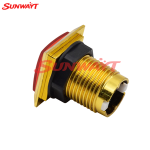 Botón Pulsador Cuadrado Iluminado de Alta Calidad Chapado en Oro para Máquina de Juegos Arcade - Product Image 6