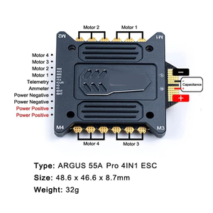 Controlador de Vuelo F7 Stack 55A 30x30 Argus PRO con ESC 4en1 55A BL32 3-6S para Dron FPV Compatible con BF INAV - Product Image 4