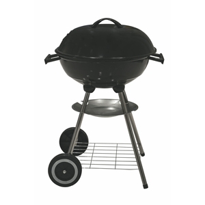 Barbecue con coperchio 44,5 cm x 69 cm nero - Product Image 2