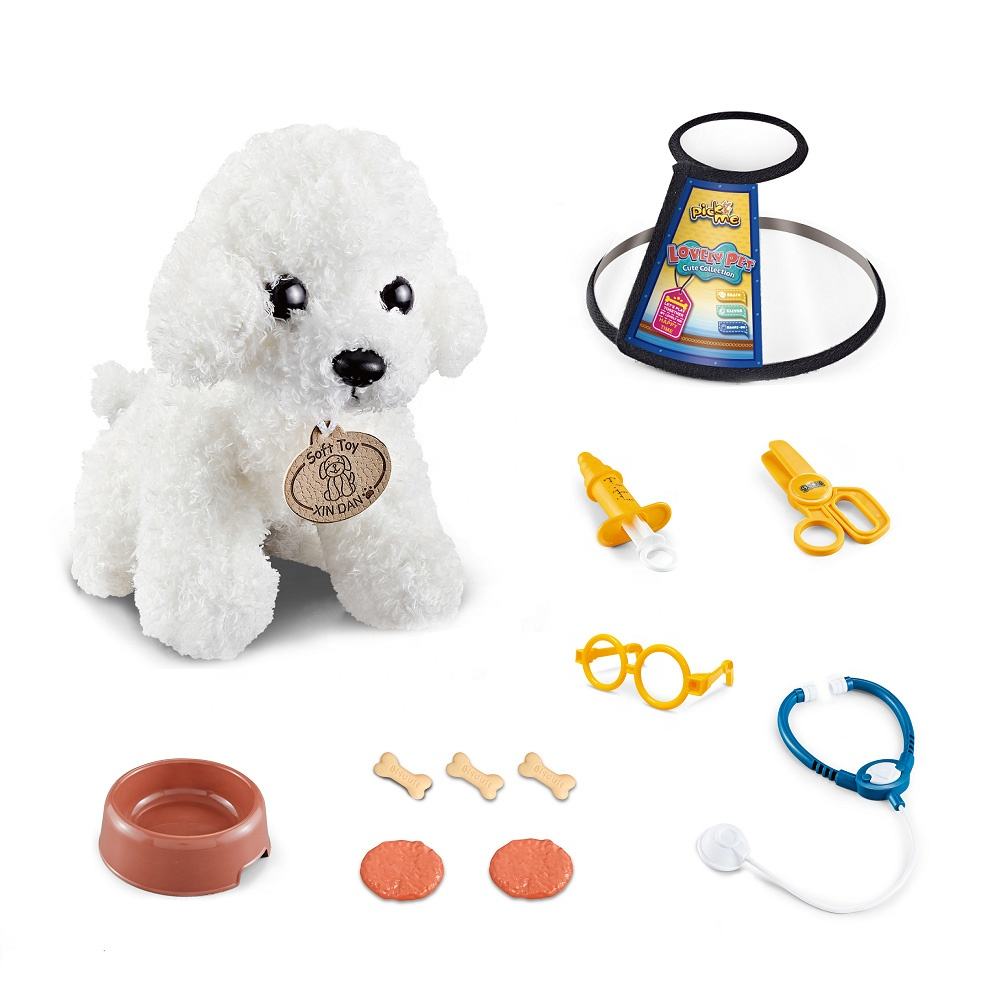 Juego de juegos para el cuidado de mascotas, kit de cuidado médico para  perros, juguete educativo de felpa para cachorros y niñas