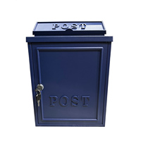 Boîte aux lettres murale extérieure en aluminium de 5 L avec finition thermolaquée pour jardin
