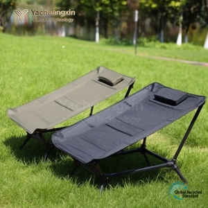 Chaise de camping pliable portable en tissu Oxford 109x75cm, design minimaliste, lit pliant léger pour pique-nique et pêche - Product Image 2