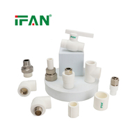 Pipa dan Fitting PPR Standar Tinggi IFAN, Elbow Socket Tee 20-110MM, Material Plumbing, Fitting Pipa PPR dan Mesin