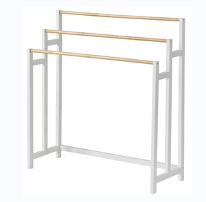 Nuovo portasciugamani autoportante a 3 livelli <span class=keywords><strong>porta</strong></span> asciugamani per l'organizzazione del bagno supporto da pavimento per il bagno <span class=keywords><strong>porta</strong></span> asciugamani da bagno - Product Image 6